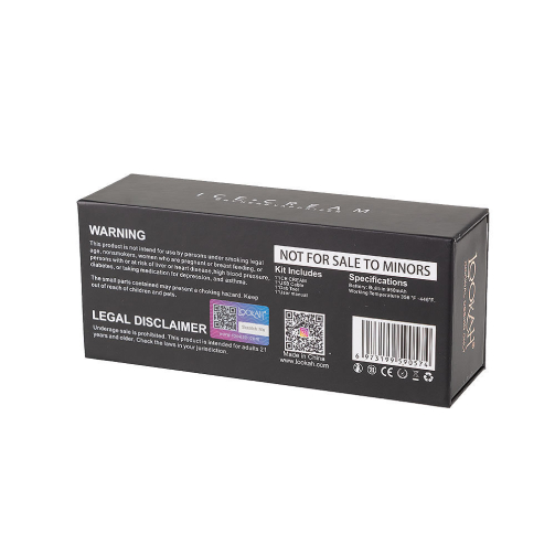 Lookah Ice Cream Dry Herb Vaporizer back of box