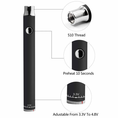 Airis Vertex 400mah VV Twist Battery functions