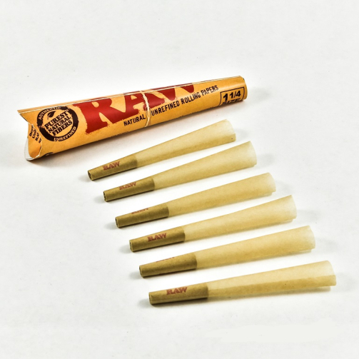 Raw unrefined 1 1/4 cones