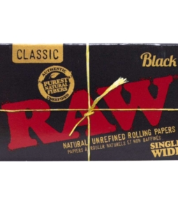 raw black single wide 100ct