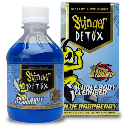 Stinger Whole Body Cleanser 1Hr. Liquid blue raspberry