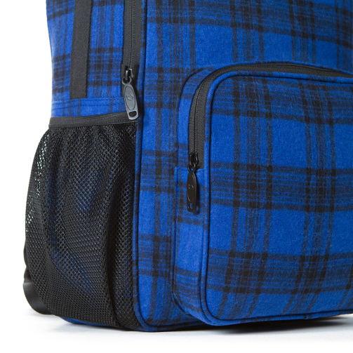 Cookies Lumberjack Smell Proof Backpack blue bag displaying front pockets