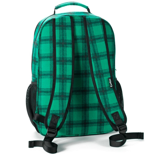 Cookies Lumberjack Smell Proof Backpack green back of the bag