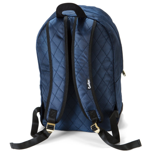 Cookies V3 Quilted Nylon Backpack navy back of bag