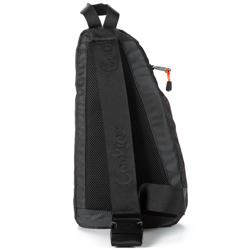 Cookies Smell Proof Traveler Sling Bag black back of bag