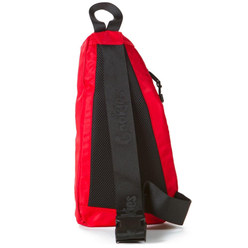 Cookies Smell Proof Traveler Sling Bag red back of bag