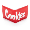 Cookies Textured Faux Leather Wallet red outside of wallet
