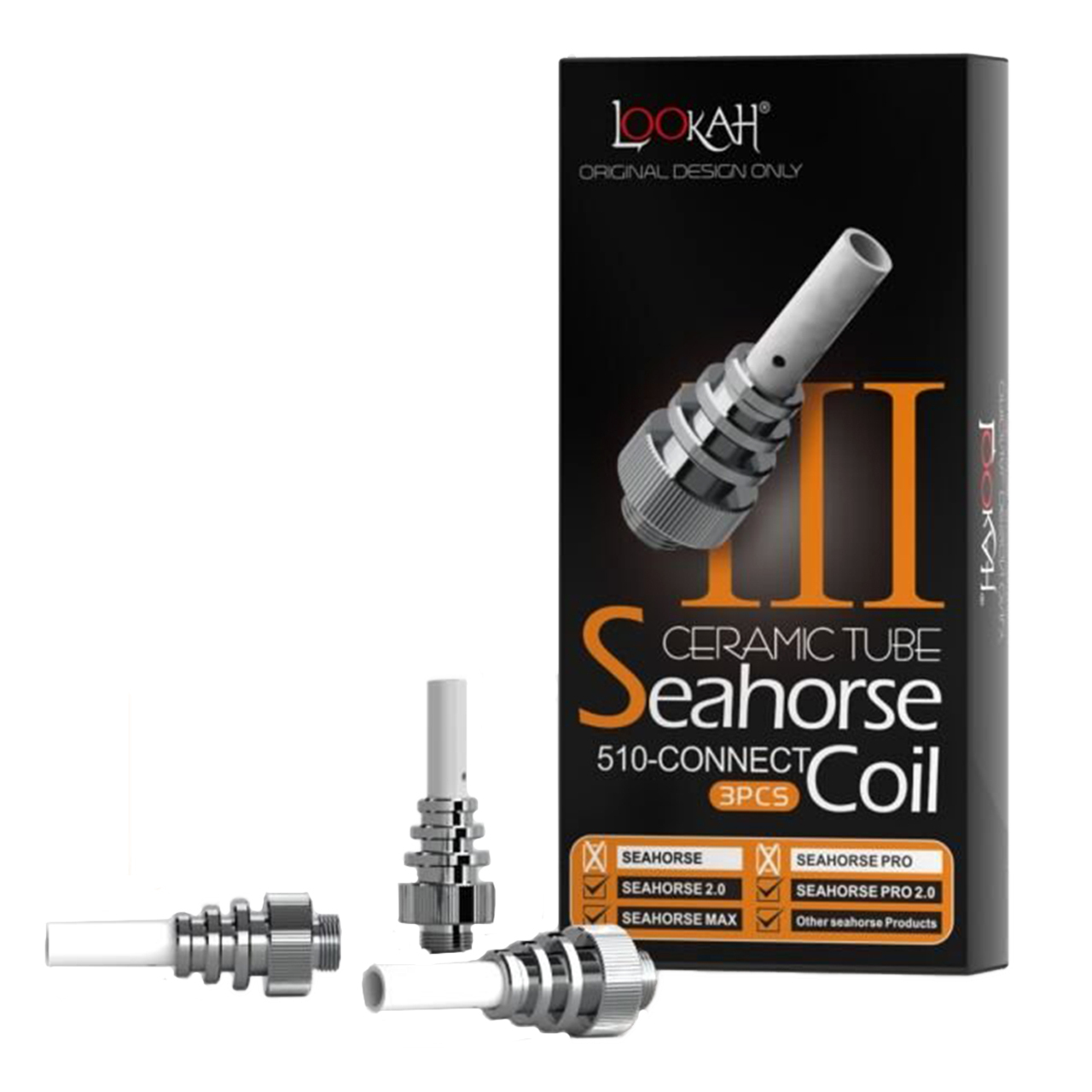 Lookah Seahorse Type 3 Coil, Ceramic Tube