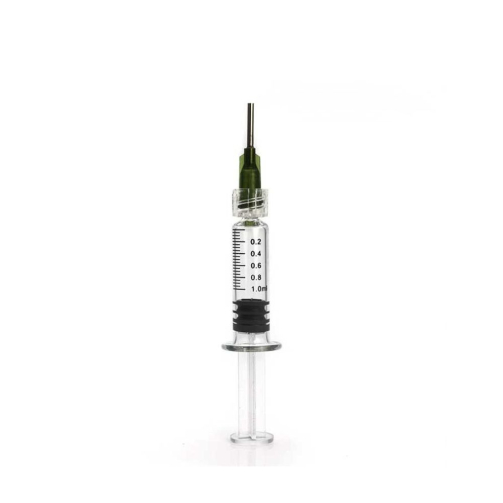 Empty 1ml Glass Distillate Syringe – Luer Lock for Leak-Proof THC Oil Filling