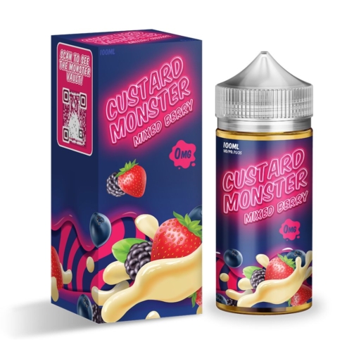 custard monster mixed berry 100ml