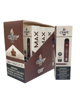 crave max 2500 puff disposable cuban tobacco