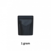 smell proof mylar bags solid black 1 gram