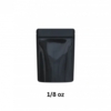 smell proof mylar bags solid black 1/8th oz