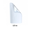 WHITE CLEAR mylar bags 1/2
