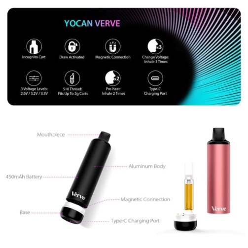 Yocan Verve 510 Cart Battery