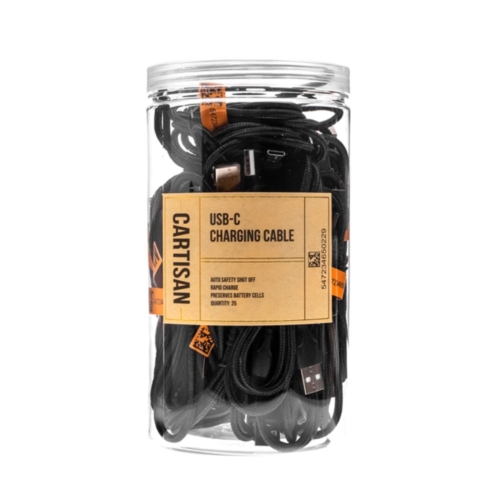 cartisan usb to usb-c charging cable jar