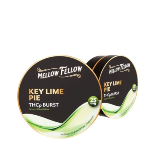 Mellow Fellow THCp Bursts 25mg - Super Potent Gummies key lime pie