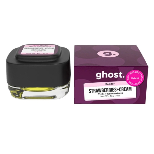 Ghost Strawberries & Cream THC-P Badder Concentrate – 4 Grams