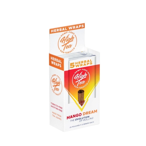 High Tea Herbal Wraps – Tobacco-Free 5-Count mango dream