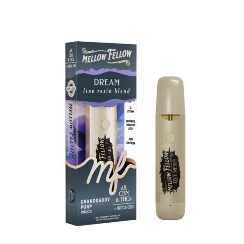 Mellow Fellow Live Resin Disposable - 1 Gram grandaddy purp