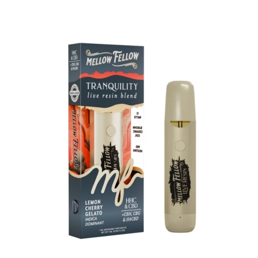 Mellow Fellow Live Resin Disposable - 1 Gram lemon cherry gelato