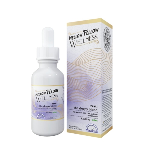 Mellow Fellow Wellness Tincture Rest Blend Mint – 1500mg