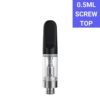 empty 0.5ml vape cart screw top