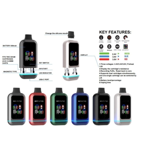 Discreet Dual 510 Cart Vape - LED Screen