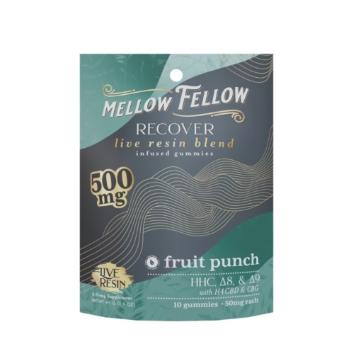 Mellow Fellow Live Resin M-Fusions Edibles - Recover Blend Fruit Punch 500mg