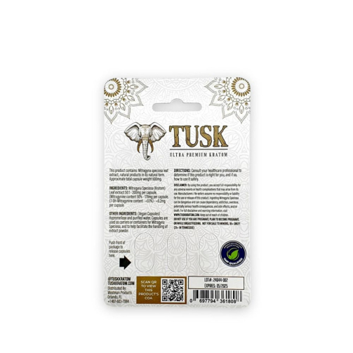Tusk Platinum Kratom Extract Capsules 3ct – 534mg Ultra Premium
