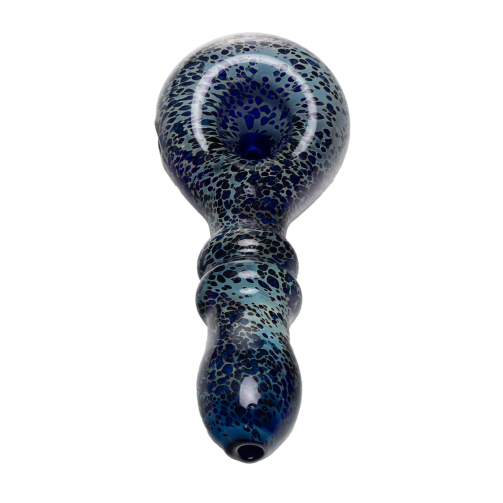 Double Ring Spoon Pipe – Borosilicate Glass Hand Pipe with Cooling Rings