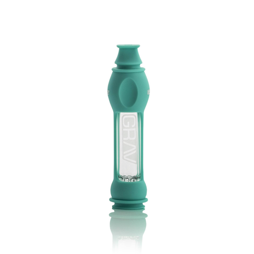 GRAV 16mm Octo-Taster with Silicone Skin – Shock-Absorbent Glass One-Hitter