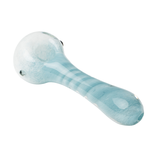 Human Grade IO Twist Spoon Pipe – Twisted Borosilicate Glass Hand Pipe 4"