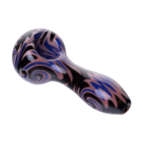 Human Grade Spoon Pipe Model A – Borosilicate Glass Hand Pipe with Carb Hole SMOKE