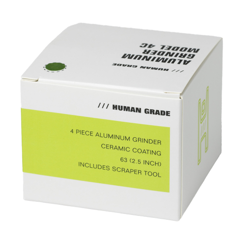 Human Grade 4C Grinder 2.5" – Premium 4-Part Aluminum, 12 Colors