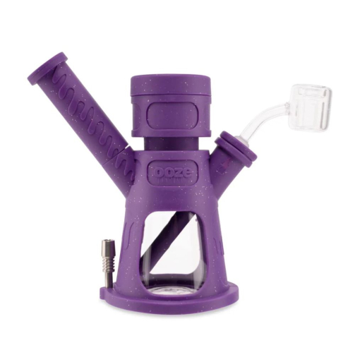 Ooze Hyborg 4-in-1 Hybrid Rig – Silicone Glass Bong, Dab Rig, Nectar Collector & Pen Adapter