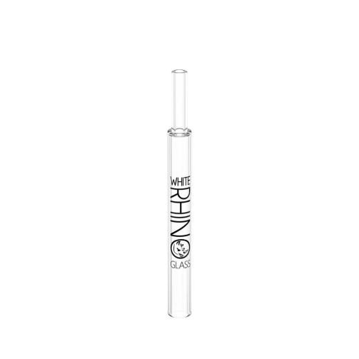 White Rhino Glass Straw Pyrex V2 – Reusable Borosilicate Dab Straw Nectar Collector
