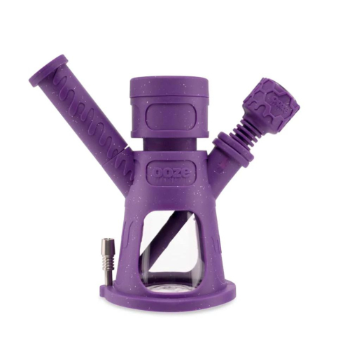 Ooze Hyborg 4-in-1 Hybrid Rig – Silicone Glass Bong, Dab Rig, Nectar Collector & Pen Adapter