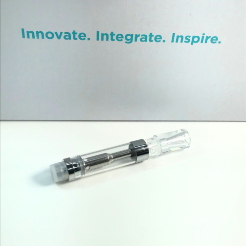 iKrusher TUX 1ml 510 thread empty vape cartridge with ceramic coil and press-on mouthpiece