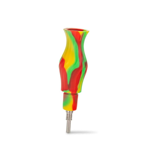 Ooze Ozone Silicone Water Pipe & Dab Straw - 4-in-1 Portable Dab Rig