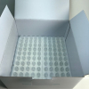 Box of 100 iKrusher TUX 1ml empty 510 thread vape cartridges in wholesale foam tray packaging