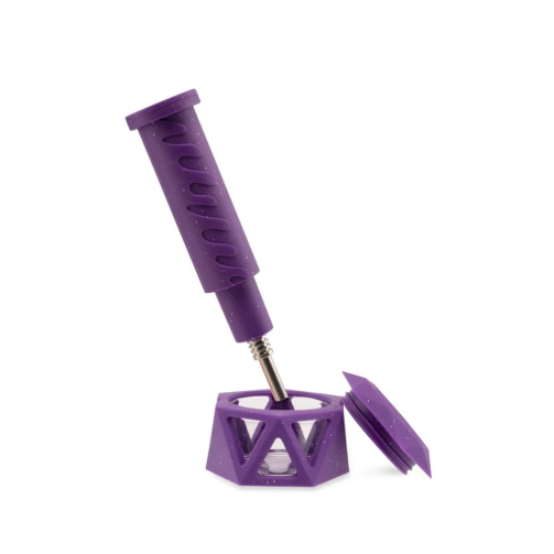 Ooze Hyborg 4-in-1 Hybrid Rig – Silicone Glass Bong, Dab Rig, Nectar Collector & Pen Adapter