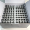 Box of 100 iKrusher TUX 1ml empty 510 thread vape cartridges in wholesale foam tray packaging