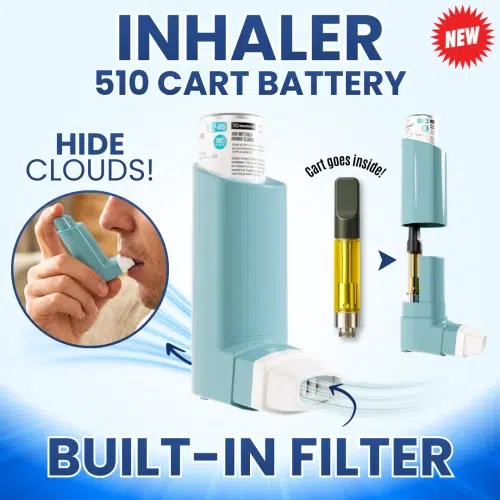 Smyle Labs Inhaler 510 Cart Battery + Cloud Filters | Discreet