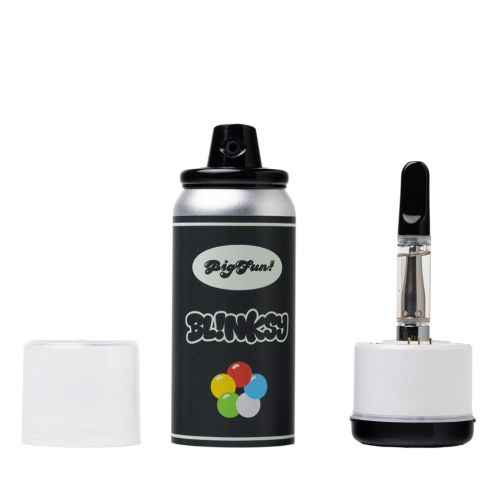 BigFun Blinksy Spray Can 510 Concealer Battery – Graffiti-Style Vape with Fan-Powered Spray Mode (650mAh)