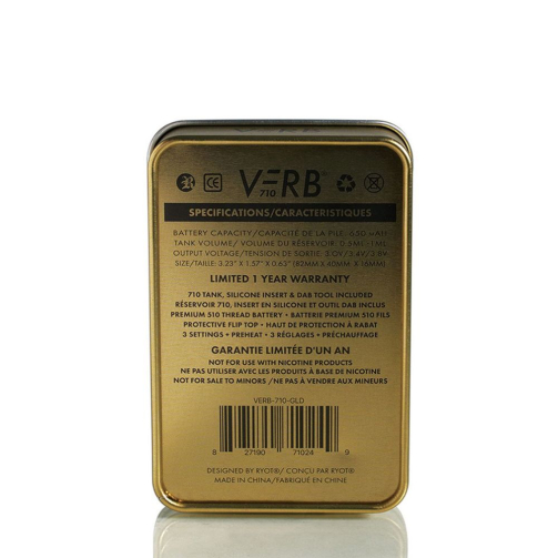 RYOT Verb 710 Flip Vaporizer – Dual-Use 510 Cart & Wax Concentrate Kit