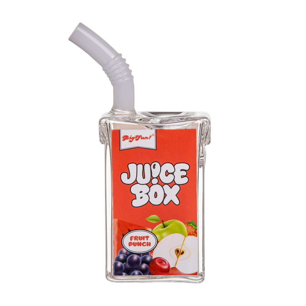 BigFun Juice Box Bubbler | Glass Water Pipe with Slit Perc