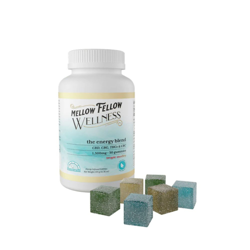 Mellow Fellow Wellness Gummies – Energy Blend 1500mg Tropic Medley