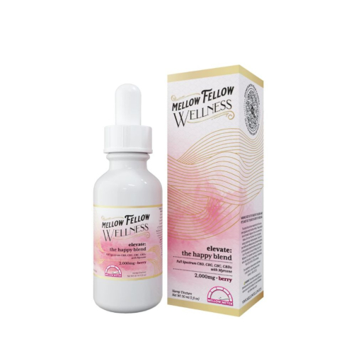 Mellow Fellow Wellness Tincture 2000mg Happy Blend