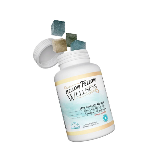 Mellow Fellow Wellness Gummies – Energy Blend 1500mg Tropic Medley
